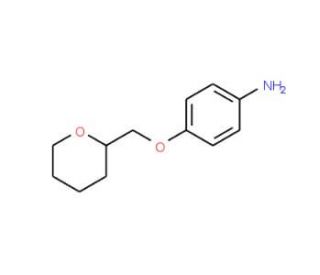 4-(Tetrahydro-2H-pyran-2-ylmethoxy)aniline - chemical structure image