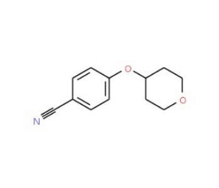 4-(Tetrahydro-2H-pyran-4-yloxy)benzonitrile (CAS 884507-34-0) - chemical structure image