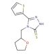 4-(Tetrahydro-furan-2-ylmethyl)-5-thiophen-2-yl-4H-[1,2,4]triazole-3-thiol - chemical structure image