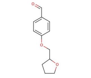 4-(tetrahydrofuran-2-ylmethoxy)benzaldehyde - chemical structure image