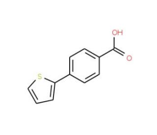 4-(Thien-2-yl)benzoic acid (CAS 29886-62-2) - chemical structure image