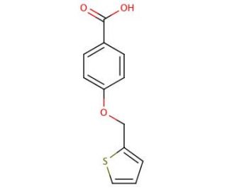 4-(thien-2-ylmethoxy)benzoic acid - chemical structure image