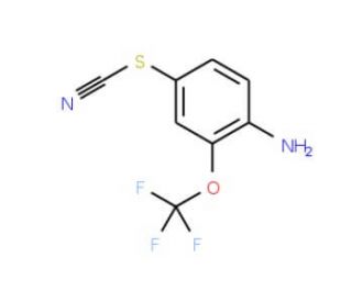 4-Thiocyanato-2-(trifluoromethoxy)aniline (CAS 1133115-28-2) - chemical structure image
