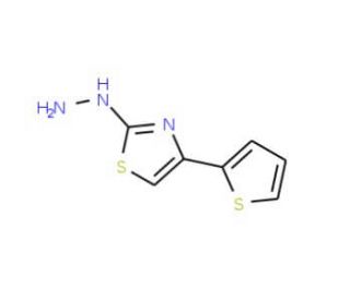 (4-Thiophen-2-yl-thiazol-2-yl)-hydrazine - chemical structure image