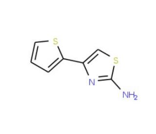 4-Thiophen-2-yl-thiazol-2-ylamine (CAS 28989-50-6) - chemical structure image