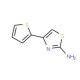 4-Thiophen-2-yl-thiazol-2-ylamine (CAS 28989-50-6) - chemical structure image