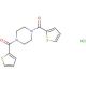 [4-(Thiophene-2-carbonyl)-piperazin-1-yl]-thiophen-2-yl-methanone hydrochloride - chemical structure image