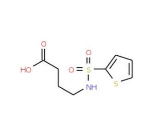 4-(Thiophene-2-sulfonylamino)-butyric acid - chemical structure image