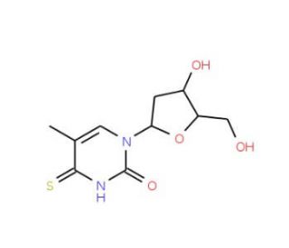 4-Thiothymidine (CAS 7236-57-9) - chemical structure image