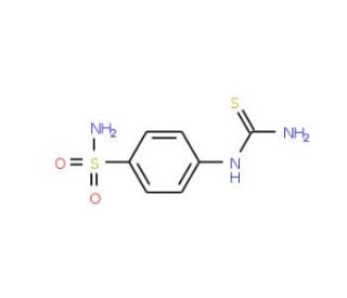 4-Thioureido-benzenesulfonamide (CAS 1718-39-4) - chemical structure image