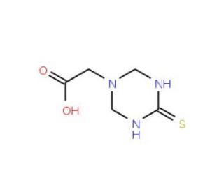 (4-Thioxo-[1,3,5]triazinan-1-yl)-acetic acid - chemical structure image
