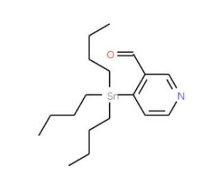 4-(Tributylstannyl)nicotinaldehyde (CAS 160351-06-4) - chemical structure image