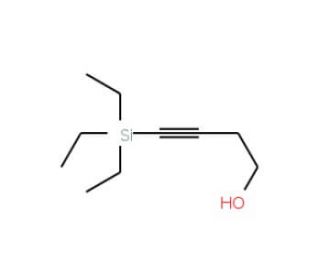 4-(Triethylsilyl)-3-butyn-1-ol (CAS 160194-29-6) - chemical structure image