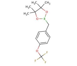 4-(Trifluoromethoxy)benzylboronic acid pinacol ester (CAS 872038-32-9) - chemical structure image