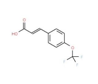 4-(Trifluoromethoxy)cinnamic acid (CAS 783-13-1) - chemical structure image