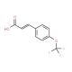 4-(Trifluoromethoxy)cinnamic acid (CAS 783-13-1) - chemical structure image