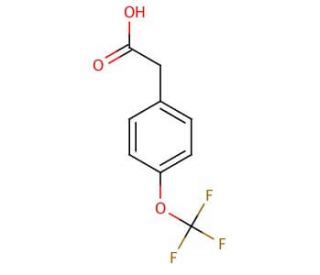 4-(Trifluoromethoxy)phenylacetic acid (CAS 4315-07-5) - chemical structure image