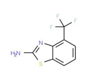 4-(trifluoromethyl)-1,3-benzothiazol-2-amine (CAS 60388-36-5) - chemical structure image