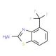 4-(trifluoromethyl)-1,3-benzothiazol-2-amine (CAS 60388-36-5) - chemical structure image