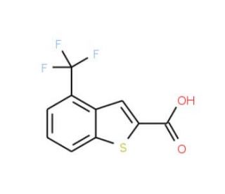 4-(Trifluoromethyl)-1-benzothiophene-2-carboxylic acid - chemical structure image