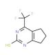 4-Trifluoromethyl-6,7dihydro-5H-cyclopenta-pyrimidine-2-thiol - chemical structure image