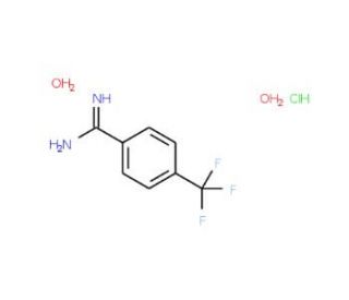 4-(Trifluoromethyl)benzamidine hydrochloride dihydrate (CAS 175278-62-3) - chemical structure image