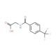 {[4-(trifluoromethyl)benzoyl]amino}acetic acid (CAS 89035-91-6) - chemical structure image