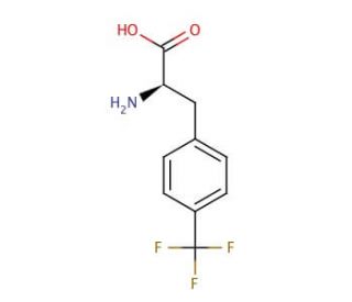 4-(Trifluoromethyl)-D-phenylalanine (CAS 114872-99-0) - chemical structure image