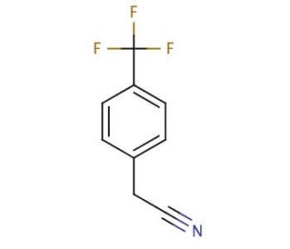 4-(Trifluoromethyl)phenylacetonitrile (CAS 2338-75-2) - chemical structure image
