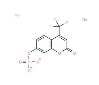 4-(Trifluoromethyl)umbelliferyl phosphate disodium salt (CAS 352525-17-8) - chemical structure image