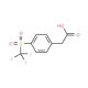 4-(Trifluoromethylsulfony)phenylacetic acid (CAS 1099597-82-6) - chemical structure image