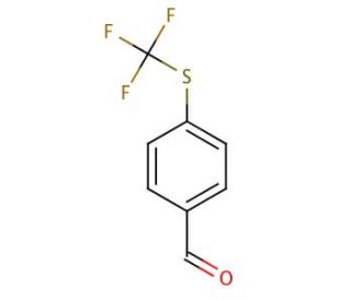 4-(Trifluoromethylthio)benzaldehyde (CAS 4021-50-5) - chemical structure image