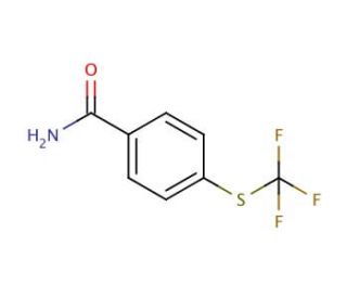 4-(Trifluoromethylthio)benzamide (CAS 330-15-4) - chemical structure image