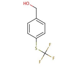 4-(Trifluoromethylthio)benzoic acid (CAS 330-17-6) - chemical structure image