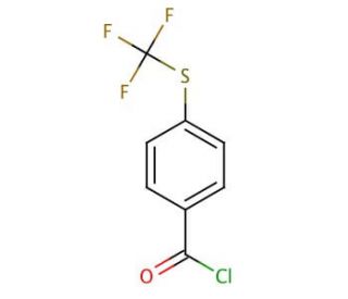 4-(Trifluoromethylthio)benzoyl chloride (CAS 330-14-3) - chemical structure image