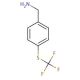 4-(Trifluoromethylthio)benzylamine (CAS 128273-56-3) - chemical structure image