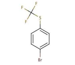 4-(Trifluoromethylthio)bromobenzene (CAS 333-47-1) - chemical structure image