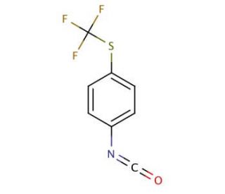 4-(Trifluoromethylthio)phenyl isocyanate (CAS 24032-84-6) - chemical structure image