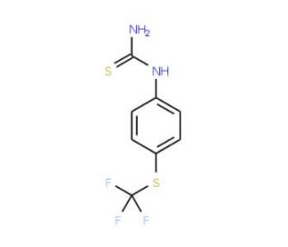 4-(Trifluoromethylthio)phenylthiourea - chemical structure image