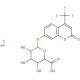 4-Trifluoromethylumbelliferyl-glucuronic acid, potassium salt (CAS 143547-78-8) - chemical structure image