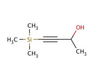 4-(Trimethylsilyl)-3-butyn-2-ol (CAS 6999-19-5) - chemical structure image