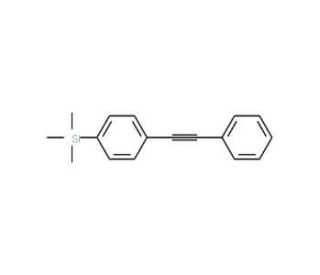 4-(Trimethylsilyl)diphenylacetylene (CAS 136459-72-8) - chemical structure image