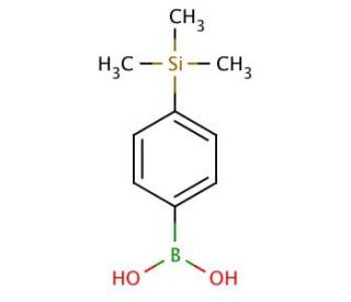 4-(Trimethylsilyl)phenylboronic acid (CAS 17865-11-1) - chemical structure image