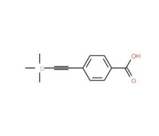 4-[(Trimethylsilyl)ethynyl]benzoic acid (CAS 16116-80-6) - chemical structure image