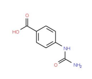 4-Ureido-benzoic acid (CAS 6306-25-8) - chemical structure image