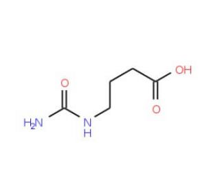 4-Ureido-butyric acid (CAS 2609-10-1) - chemical structure image