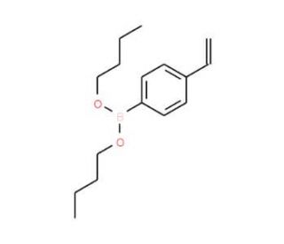 4-Vinylphenylboronic acid dibutyl ester (CAS 109339-49-3) - chemical structure image