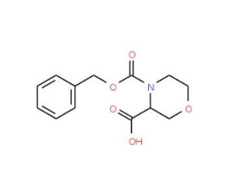 4-Z-3(S)-Morpholinecarboxylic acid (CAS 819078-65-4) - chemical structure image