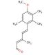 (4E)-5-(4-Methoxy-2,3,6-trimethylphenyl)-3-methyl-2,4-pentadienal (CAS 419534-29-5) - chemical structure image