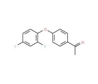 4&prime;-(2,4-difluorophenoxy)acetophenone - chemical structure image